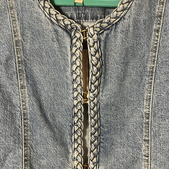 Habitual Women's Braided Denim Jacket Size XL - Picture 5 of 9